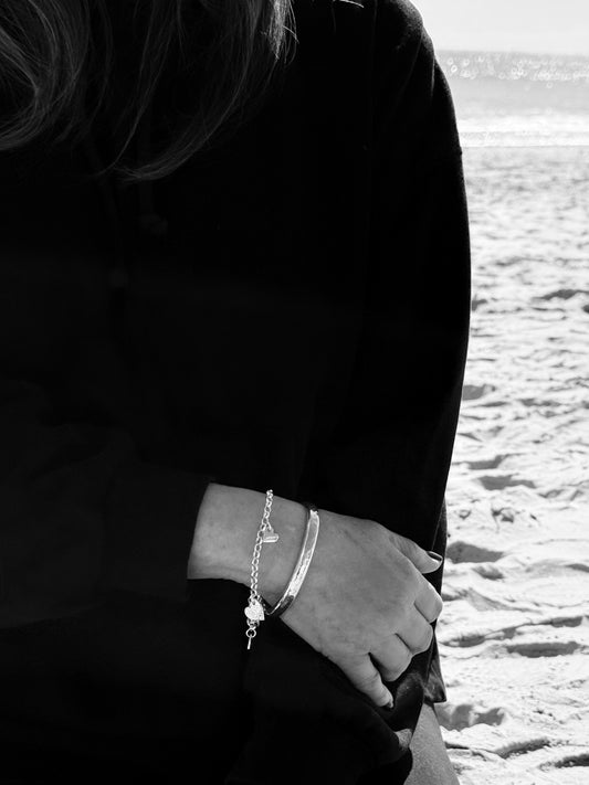 Silver Heart Charm Bracelet
