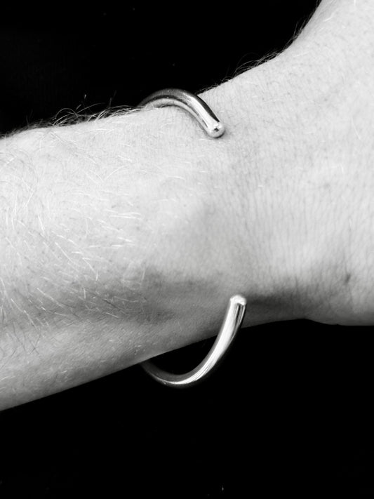 Silver Torque Bangle