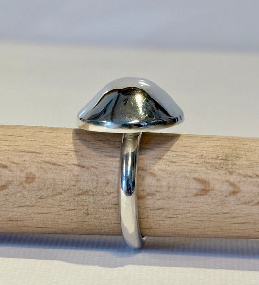 Domed Silver Ring