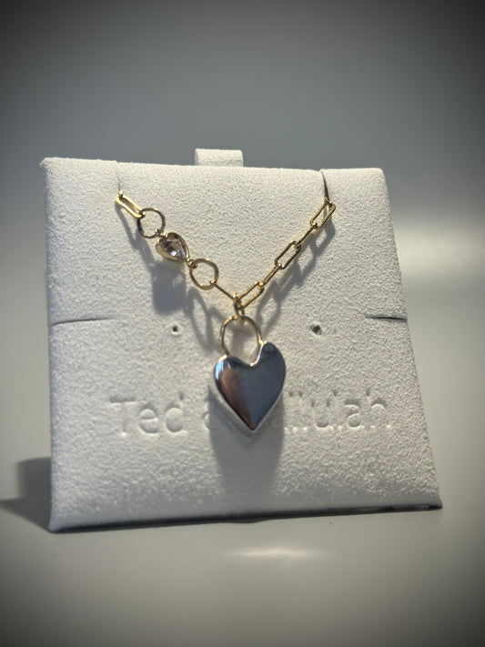 Solid Silver Heart Necklace