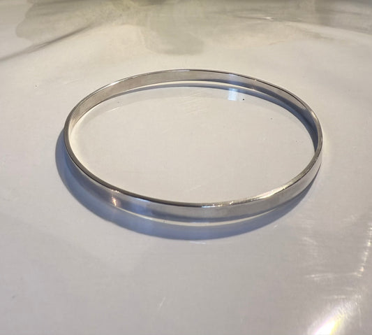 Solid Silver Bangle