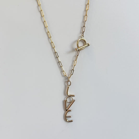 Gold LOVE Necklace