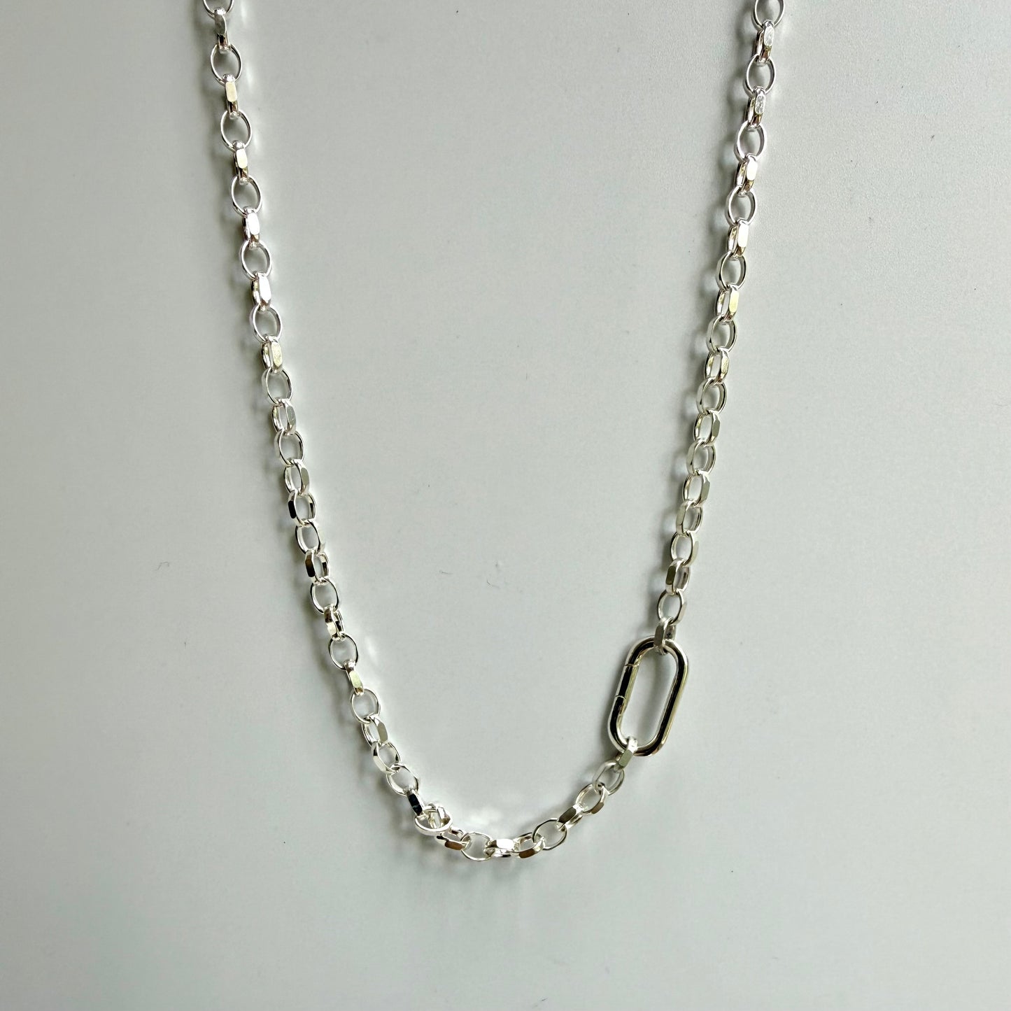Carnelian Pendant on a Diamond Cut Belcher Chain