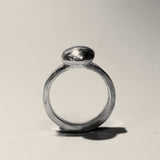 Silver Molten Pebble Ring