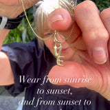9ct Gold LOVE charm on a Gold Chain