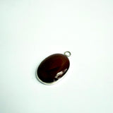 Carnelian Pendant on a Diamond Cut Belcher Chain