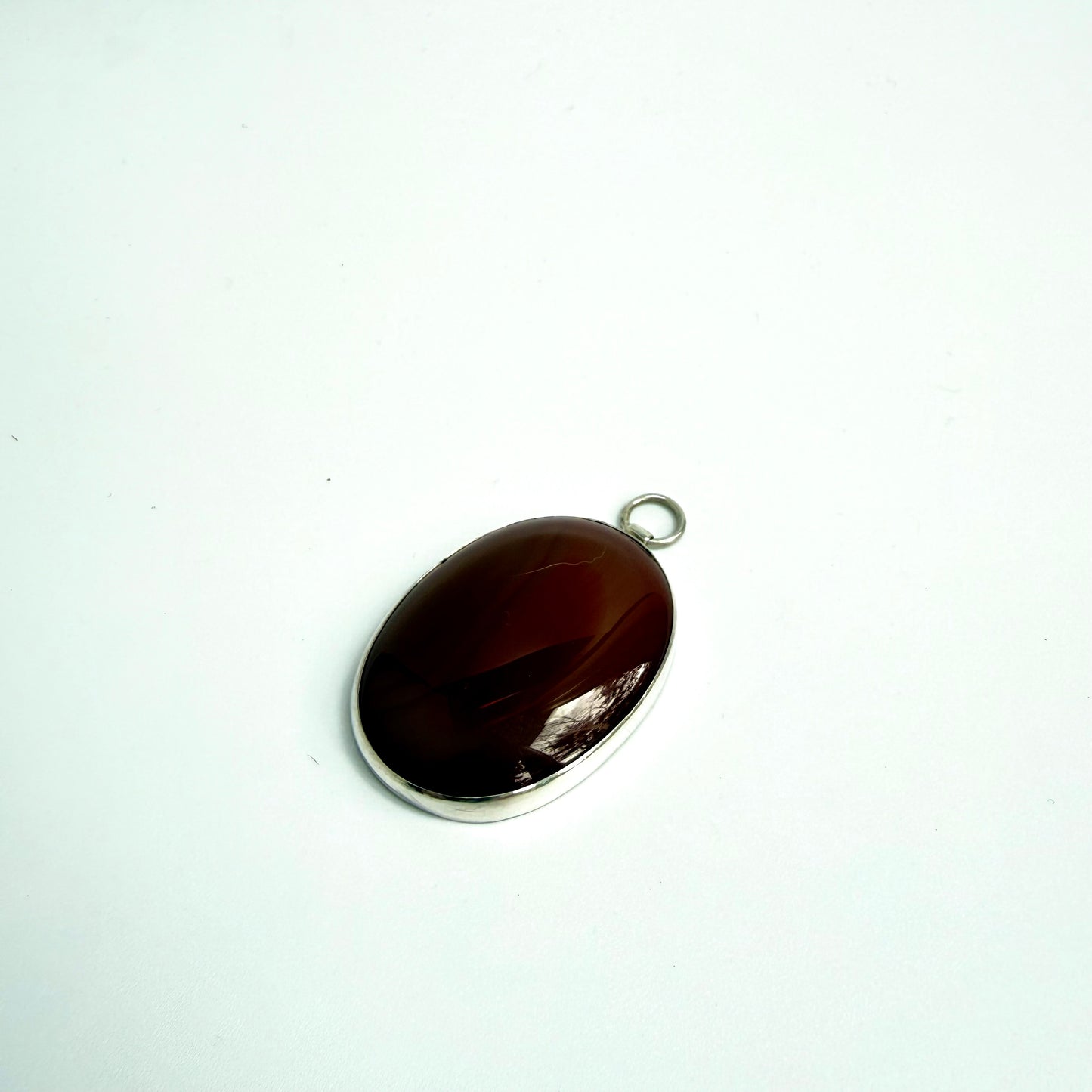 Carnelian Pendant on a Diamond Cut Belcher Chain