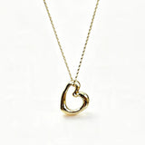 Molten Heart in Solid 9ct Gold on a Gold Chain