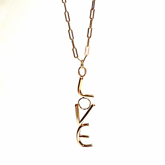 Gold LOVE Necklace