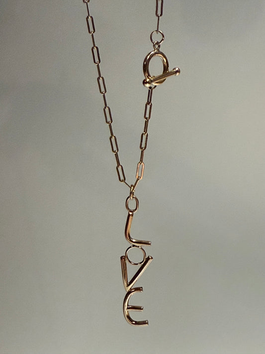 Gold LOVE Necklace