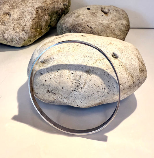 Solid Silver Bangle