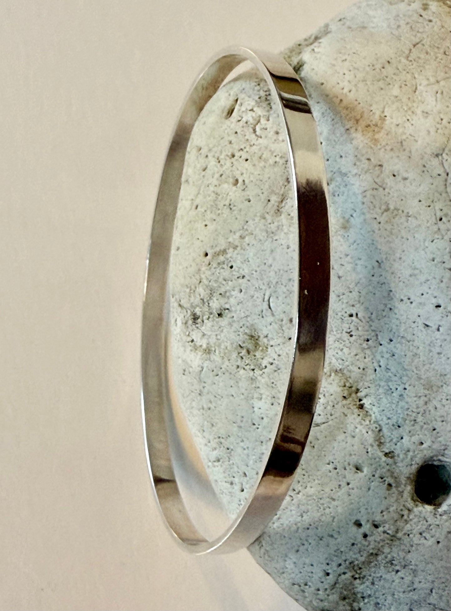 Solid Silver Bangle