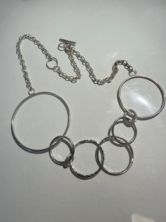 Silver Hoop Necklace