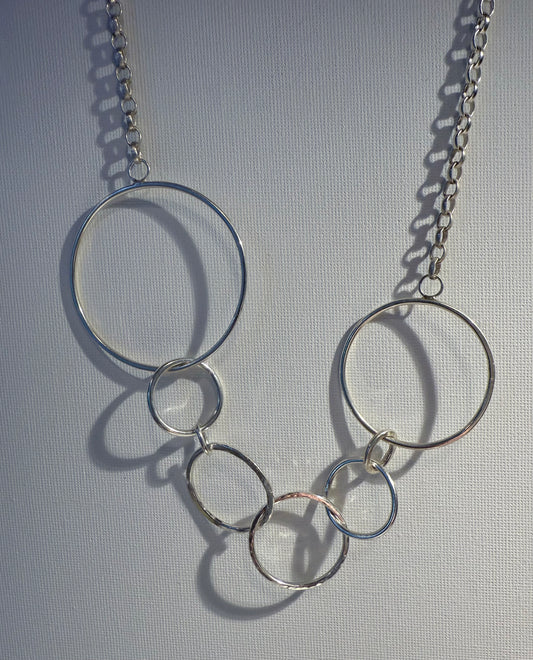 Silver Hoop Necklace