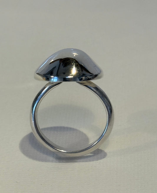 Domed Silver Ring