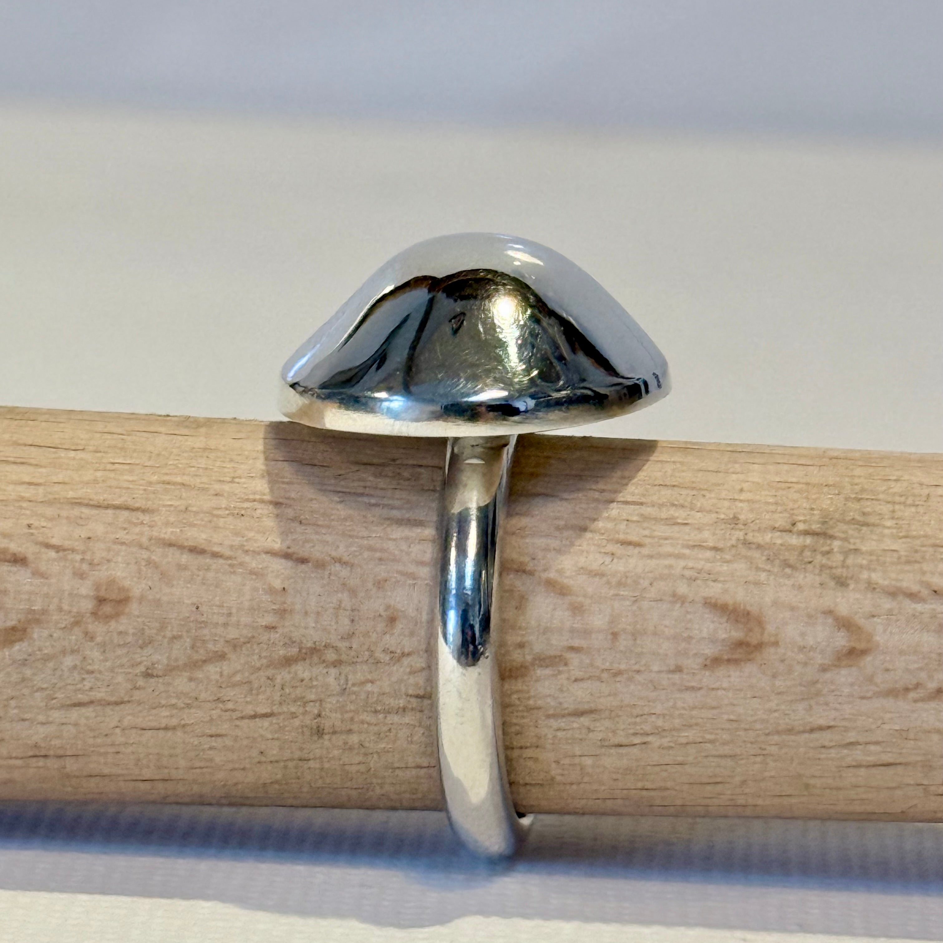 Domed Silver Ring