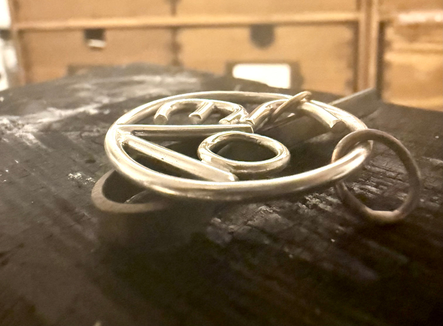 Silver and Gold LOVE Necklace