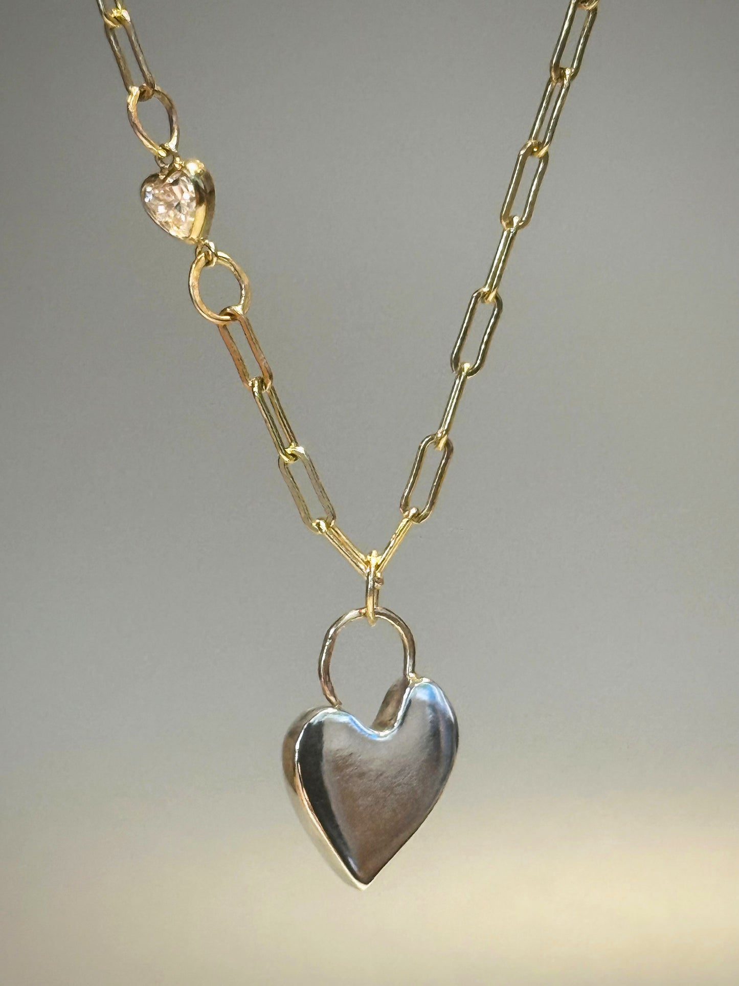 Solid Silver Heart Necklace