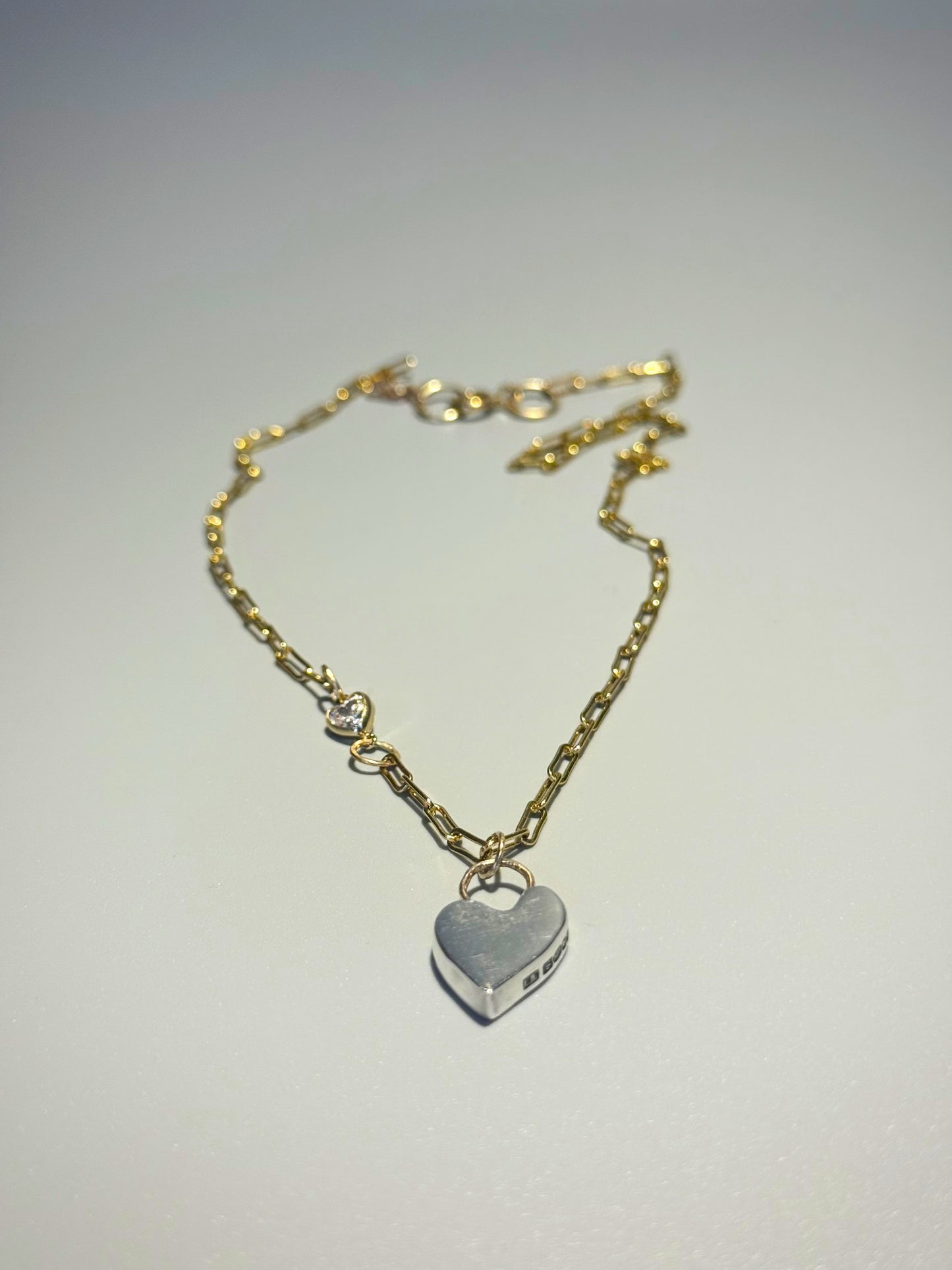 Solid Silver Heart Necklace