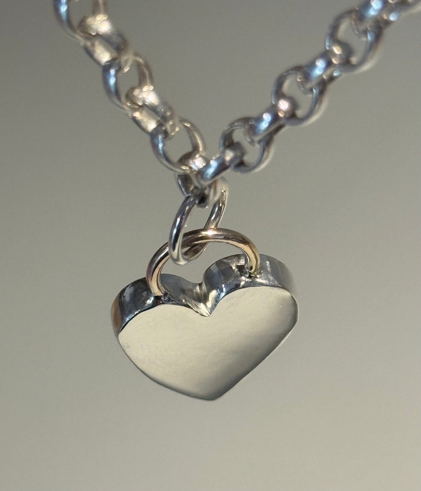 Silver and Gold Heart Necklace