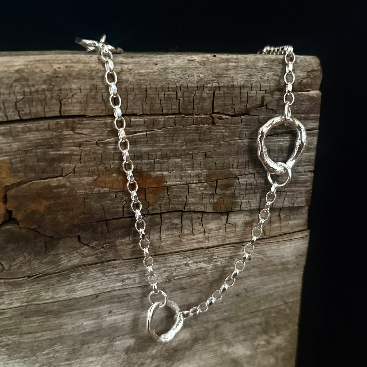 Molly Molten Silver Necklace