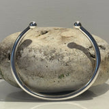 Silver Torque Bangle