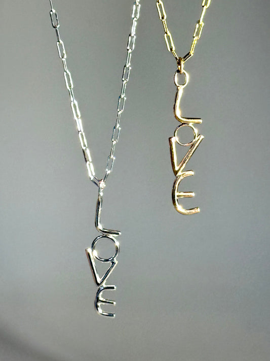 Sterling Silver Love Necklace