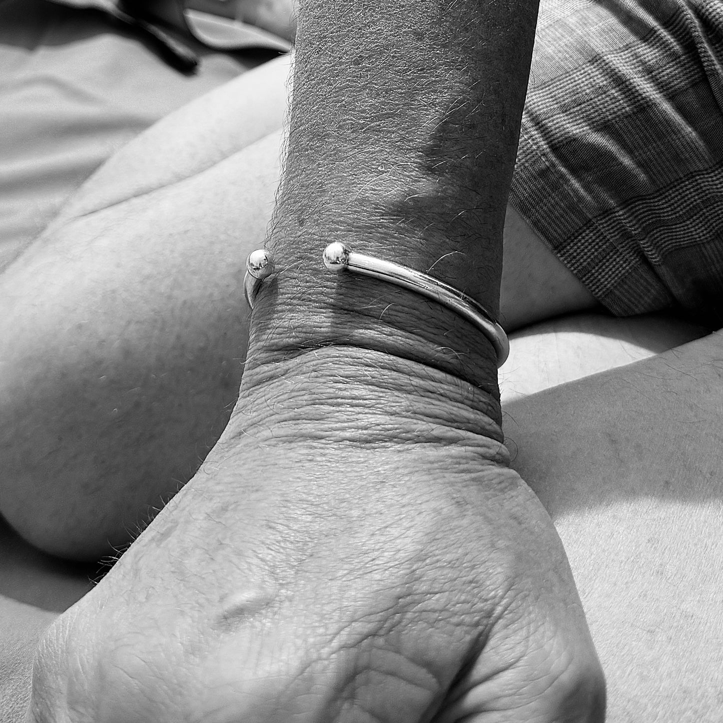 Silver Torque Bangle