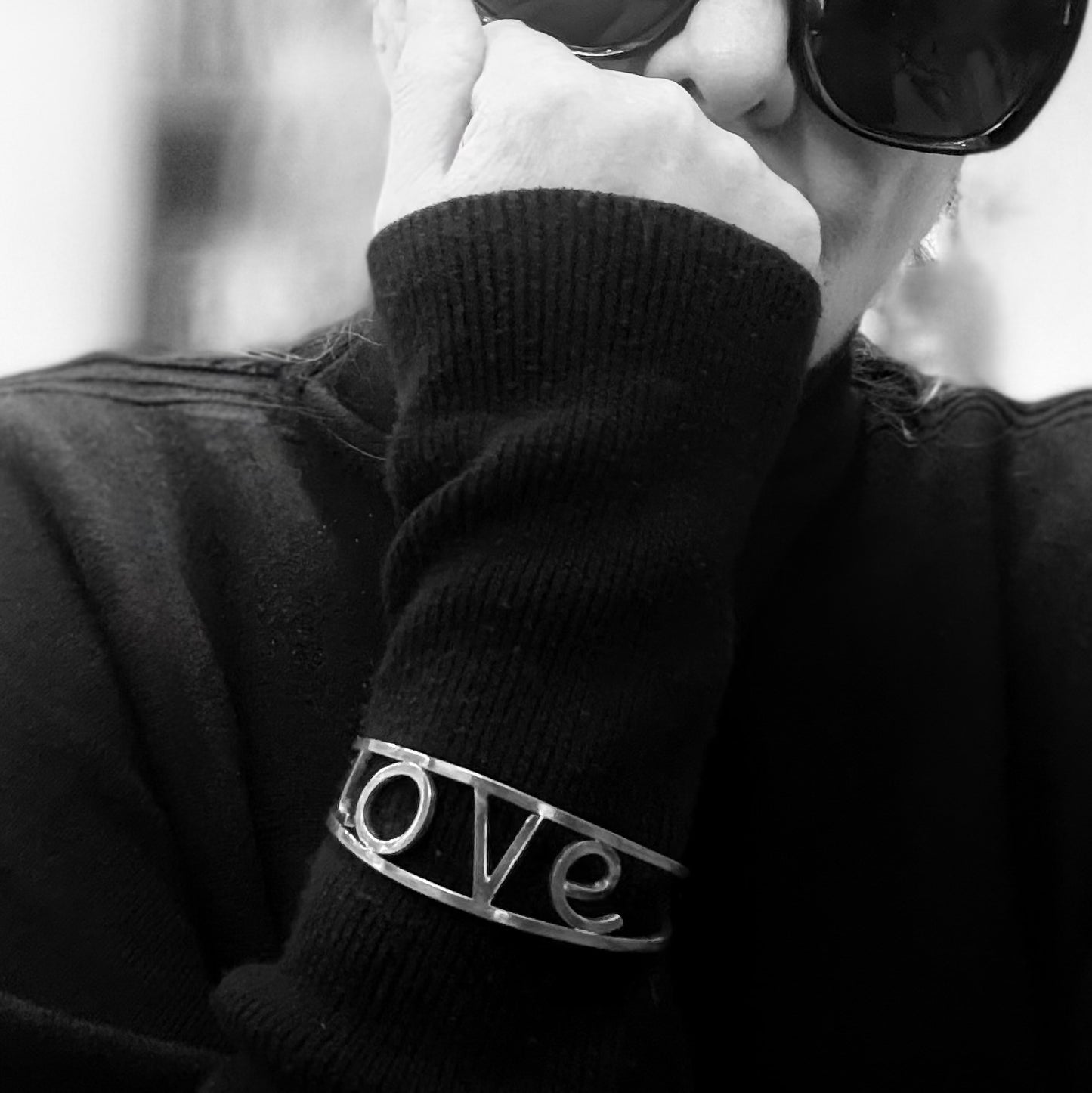 Narrow Silver Cuff Bangle