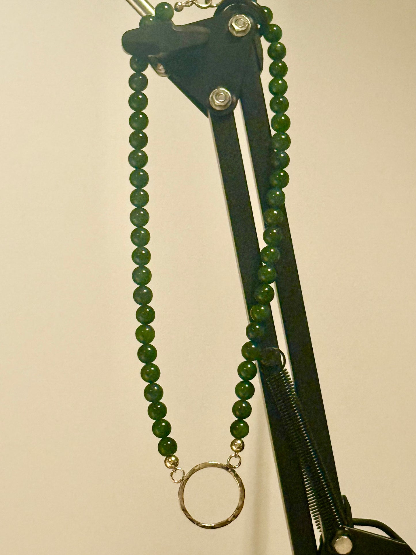 Nephrite necklace with Gold