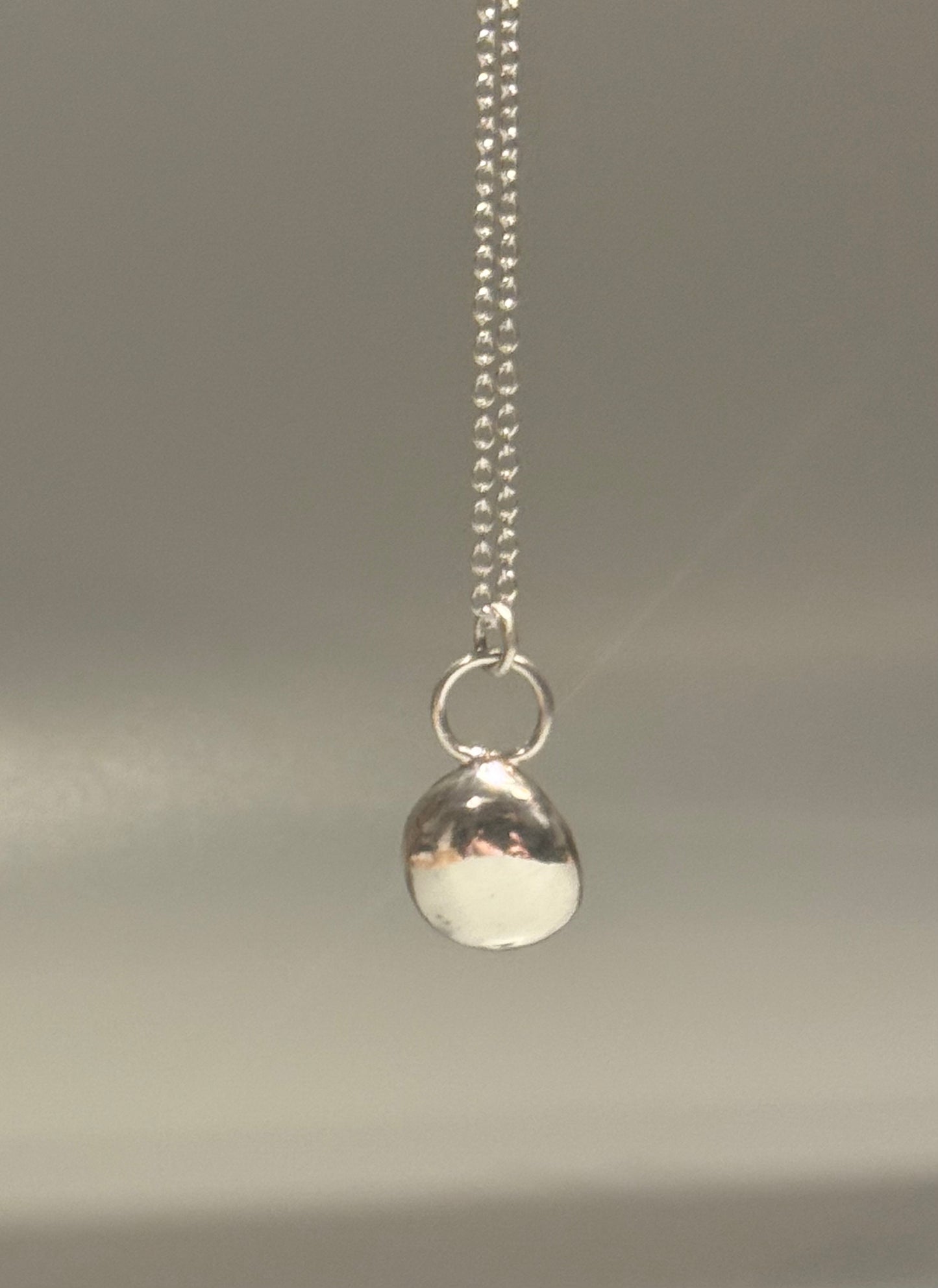 Silver Molten Pebble