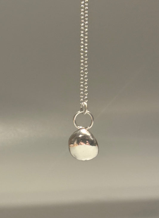 Silver Molten Pebble