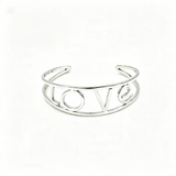 Slim Silver Cuff Bangle