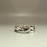 Men's Solid Silver Braided Ring