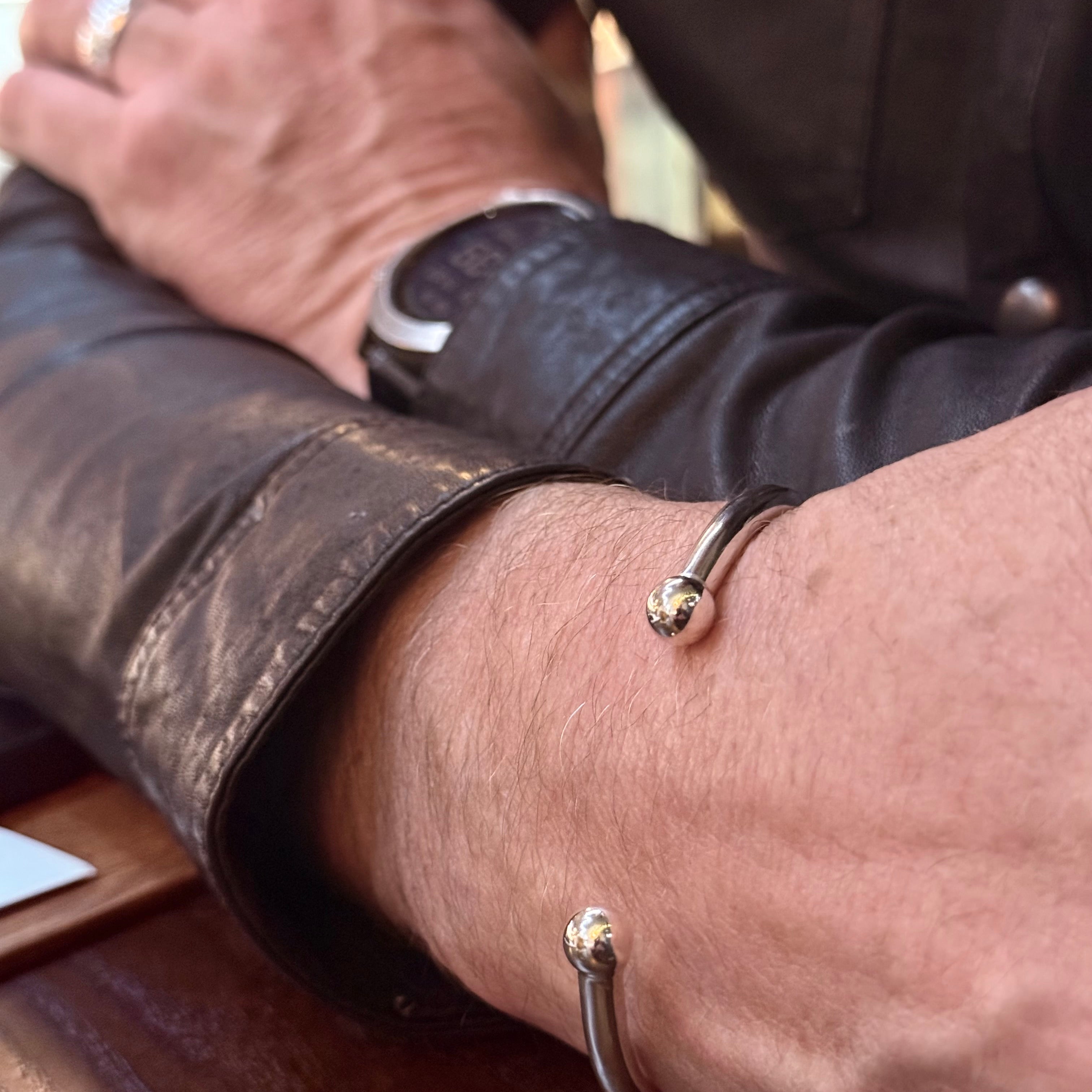 Silver Torque Bangle