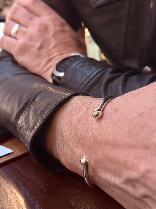 Silver Torque Bangle