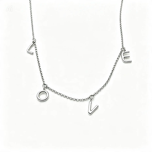 Love Letters Charm Necklace