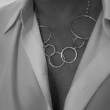 Silver Hoop Necklace