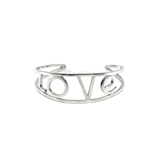 Slim Silver Cuff Bangle