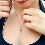 9ct Gold LOVE charm on a Gold Chain